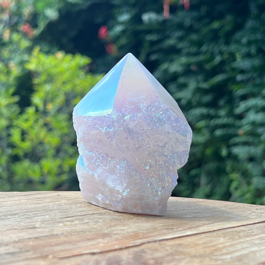 Generator varf cuart roz aura model 1, druzy.ro, cristale 8