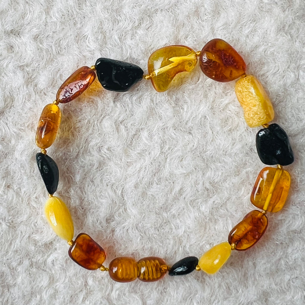 Bratara chihlimbar adulti m3, pietre semipretioase, DRUZY.RO 3