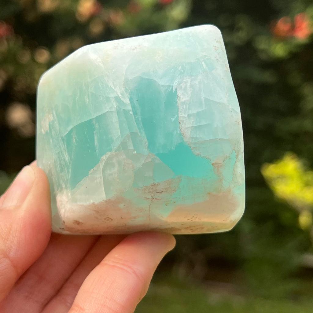 Structura forma libera calcit albastru m2, druzy.ro, cristale 4