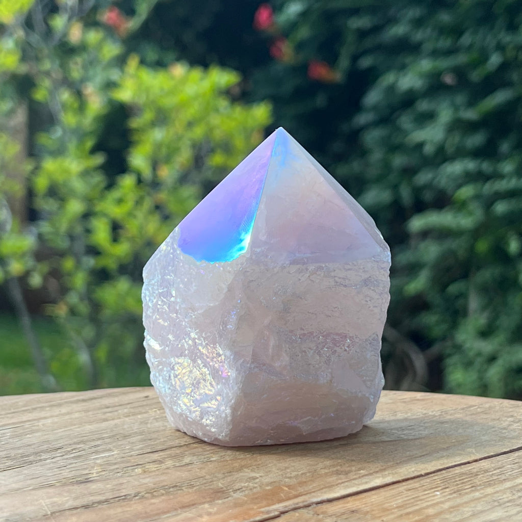 Generator varf cuart roz aura model 1, druzy.ro, cristale 1