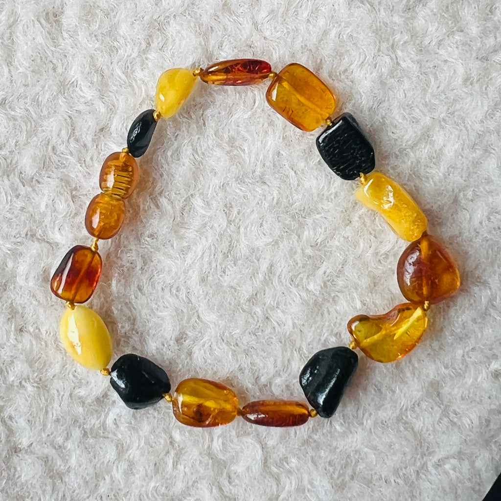 Bratara chihlimbar adulti m3, pietre semipretioase, DRUZY.RO 1