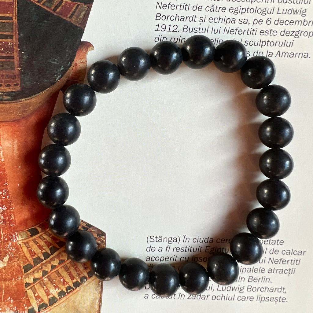 Bratara shungit 8mm, pietre semipretioase, DRUZY.RO 1