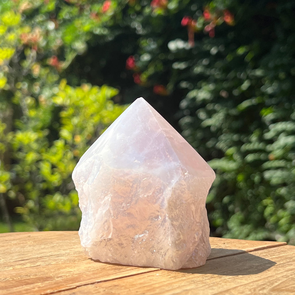 Generator varf cuart roz aura model 3, druzy.ro, cristale 2