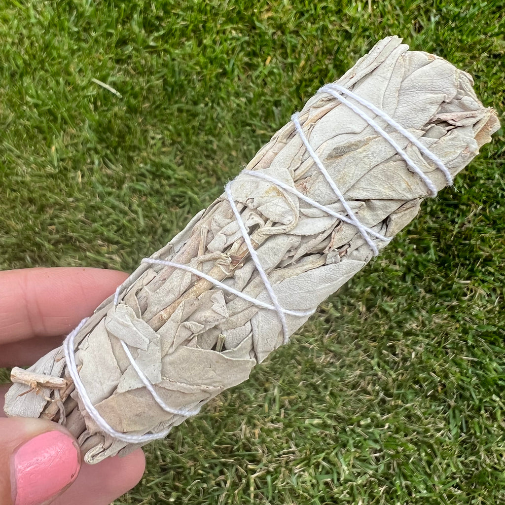 Buchet Salvie Alba cu rozmarin 10-11 cm, druzy.ro, cristale 1