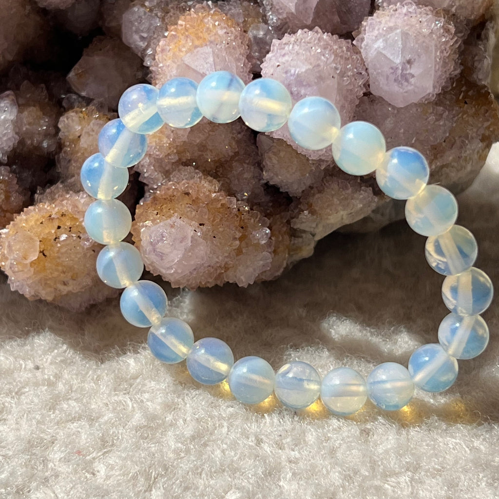 Bratara opal 8 mm, pietre semipretioase, DRUZY.RO 1