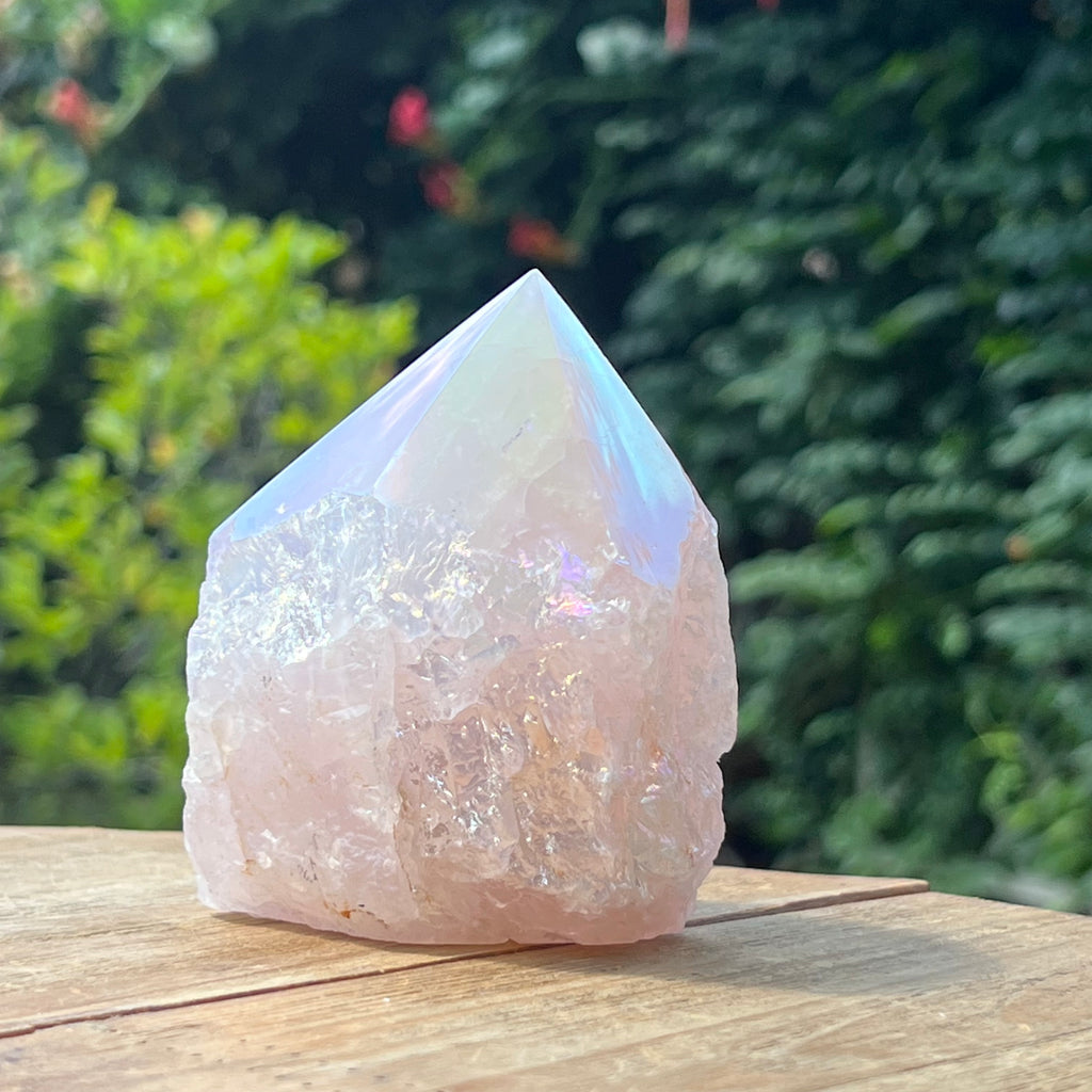 Generator varf cuart roz aura model 2, druzy.ro, cristale 6