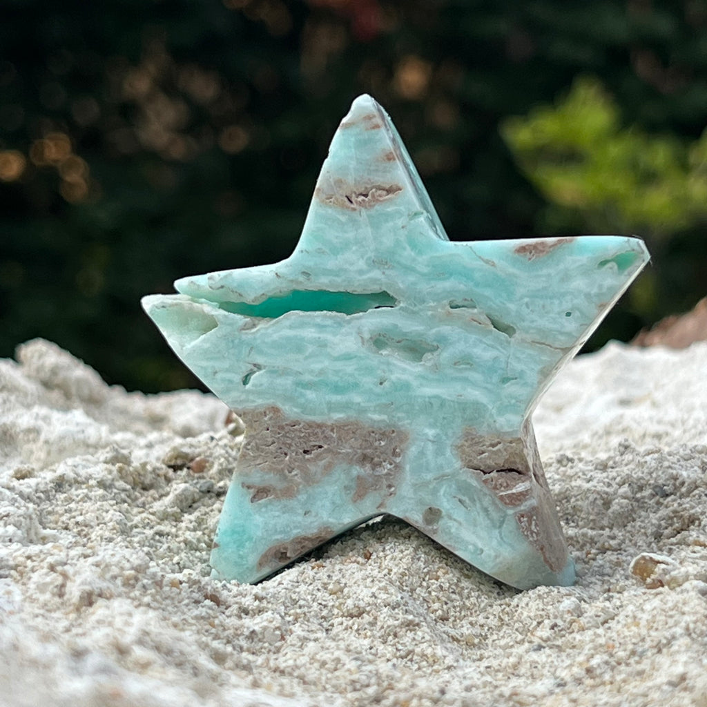 Stea aragonit albastru m1, druzy.ro, cristale 2