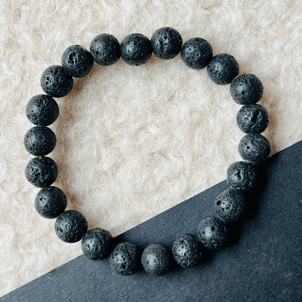 Bratara lava stones 8mm, pietre semipretioase, DRUZY.RO 3