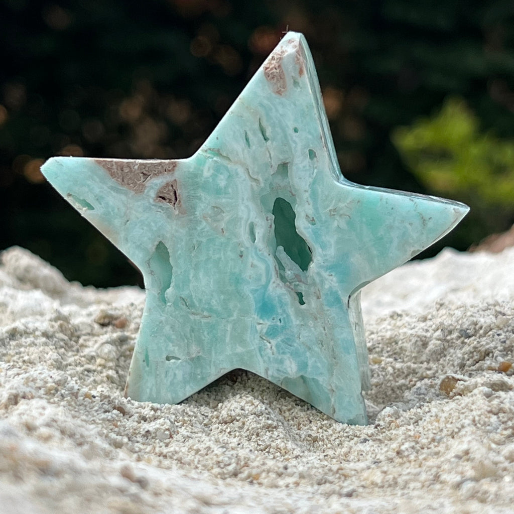 Stea aragonit albastru m1, druzy.ro, cristale 1