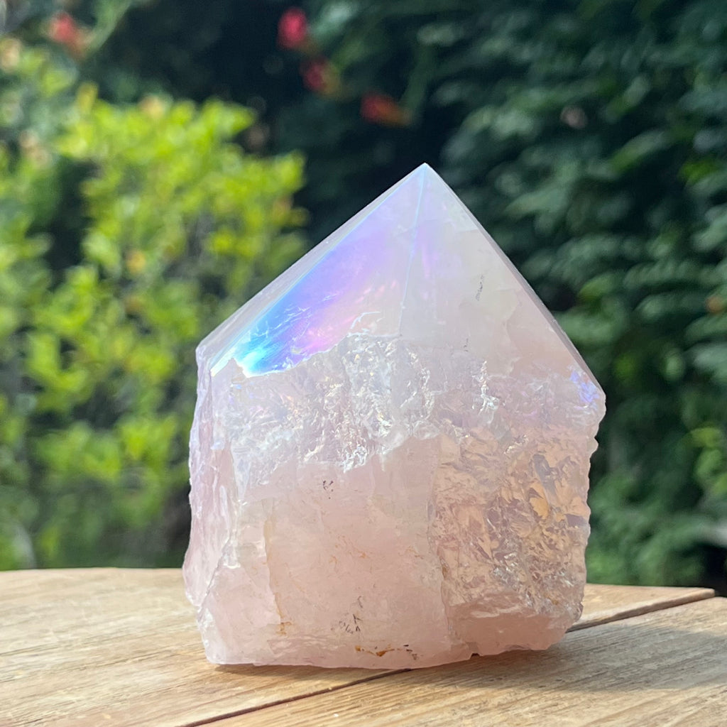 Generator varf cuart roz aura model 2, druzy.ro, cristale 1