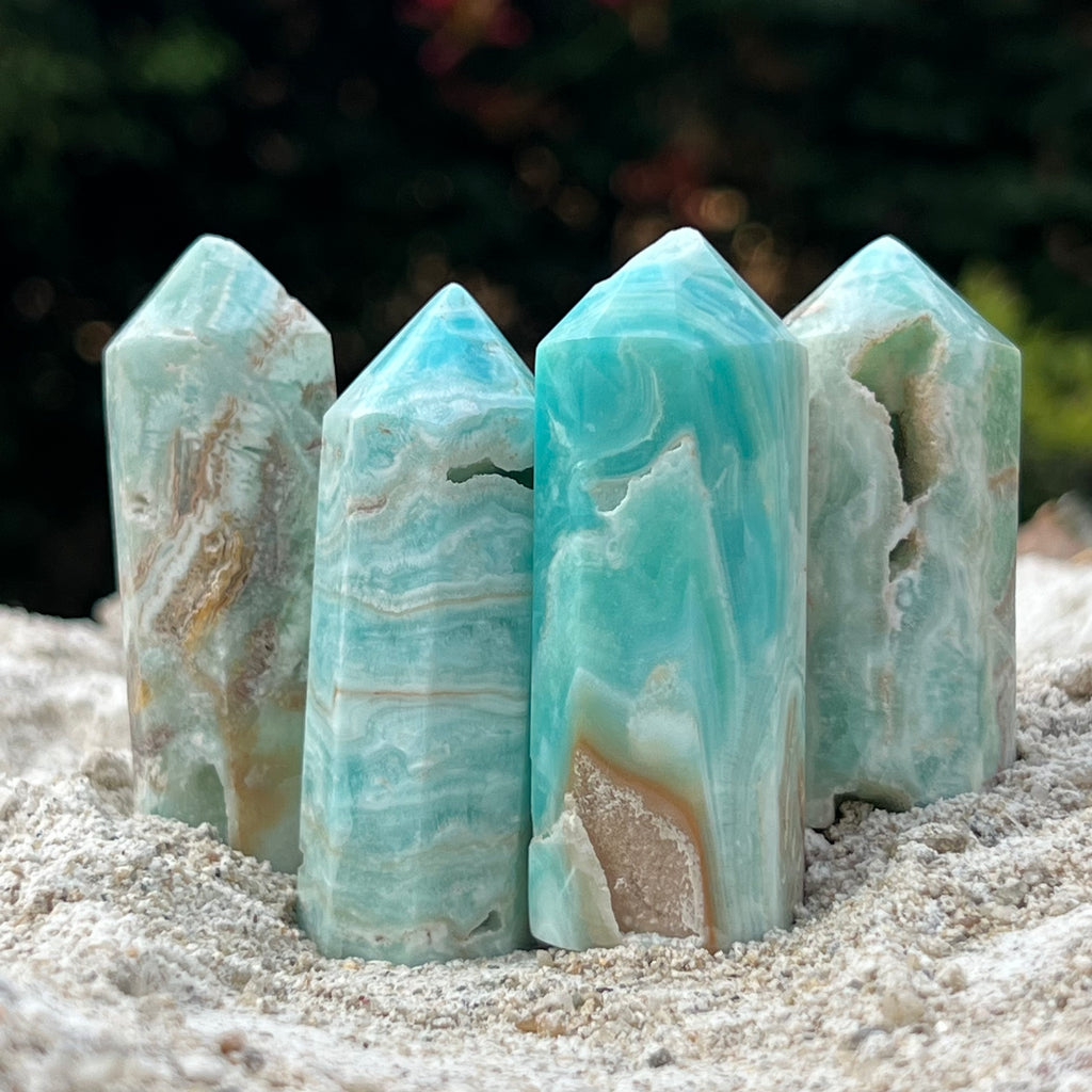Turn/obelisc aragonit 5-6 cm, druzy.ro, cristale 2