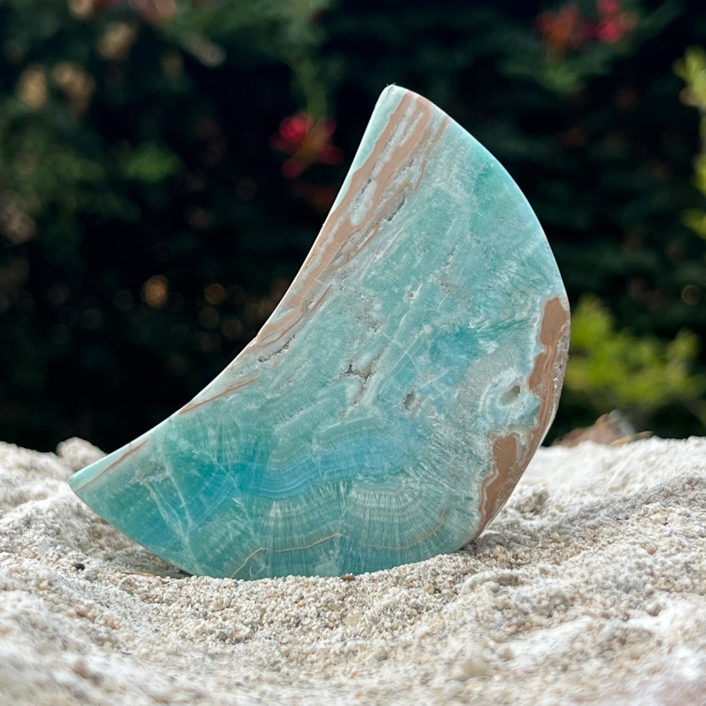 Luna aragonit albastru m3, druzy.ro, cristale 1