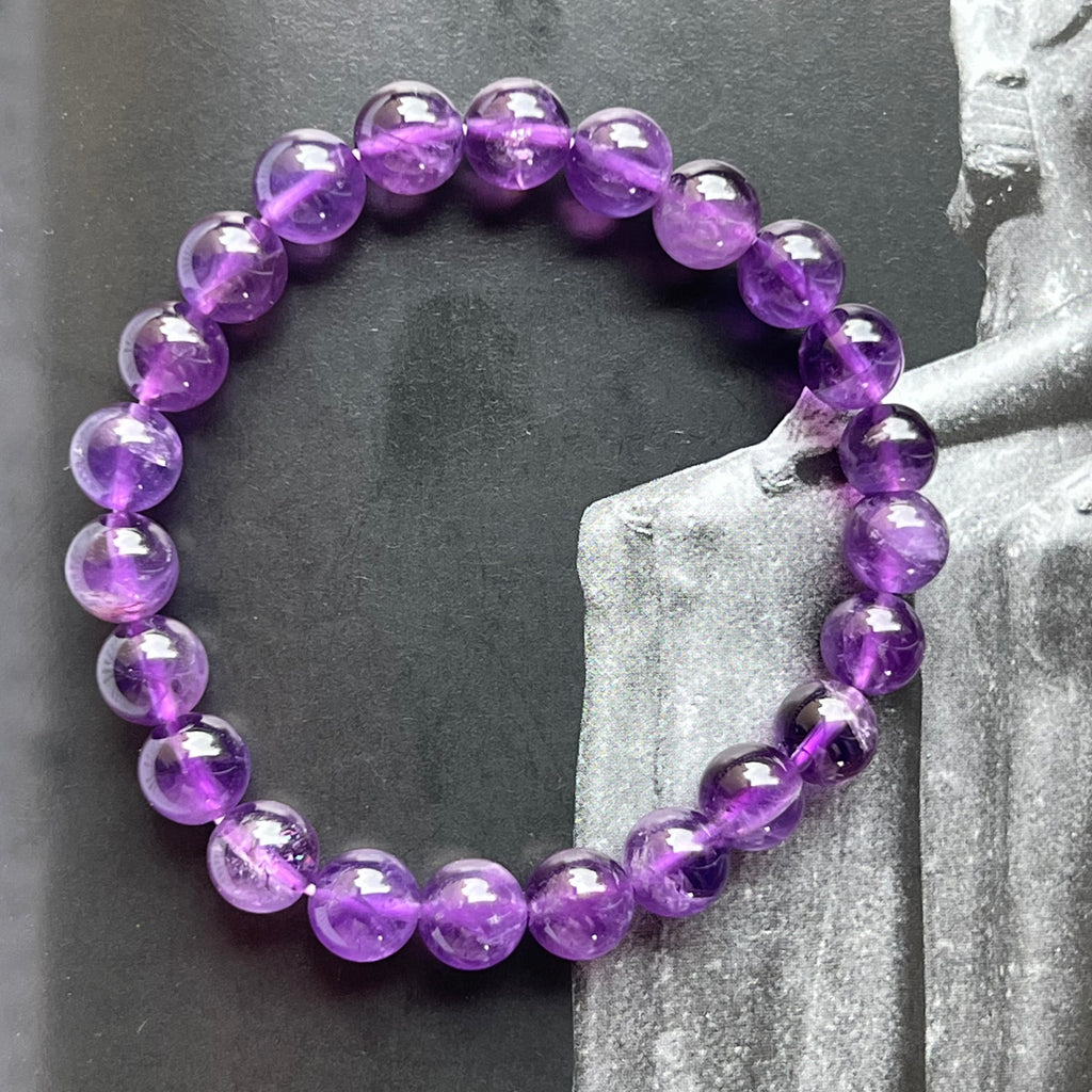 Bratara ametist 8 mm, pietre semipretioase, DRUZY.RO 3