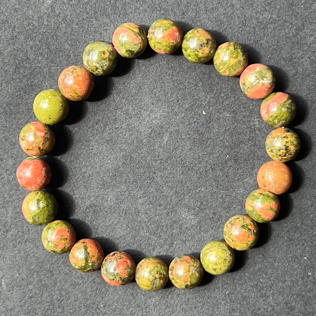 Bratara unakit 8mm, pietre semipretioase, DRUZY.RO 2