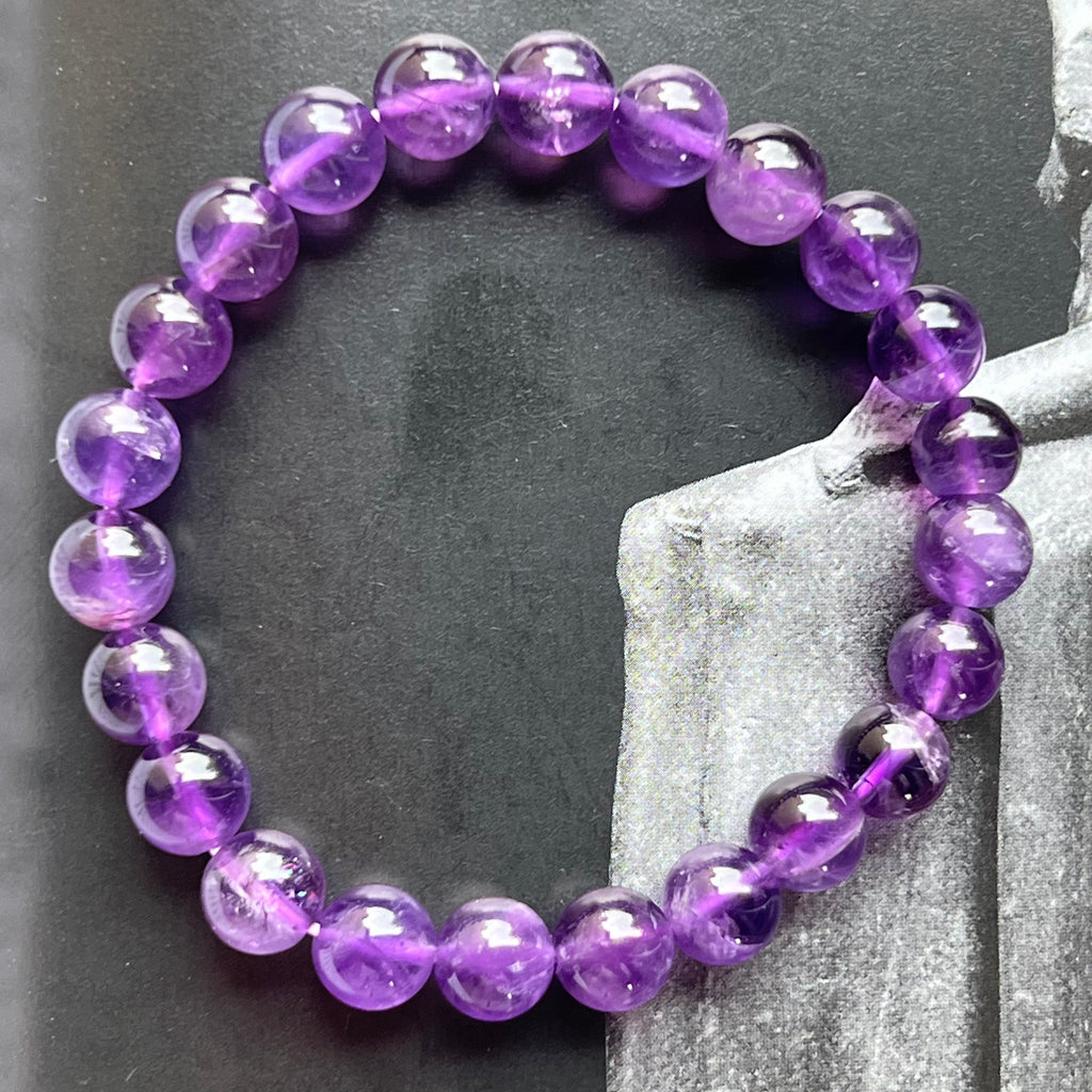 Bratara ametist 8 mm, pietre semipretioase, DRUZY.RO 4