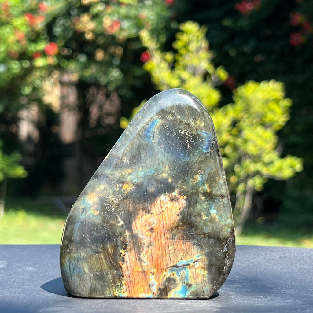 Labradorit structura forma libera m3, druzy.ro, cristale 2