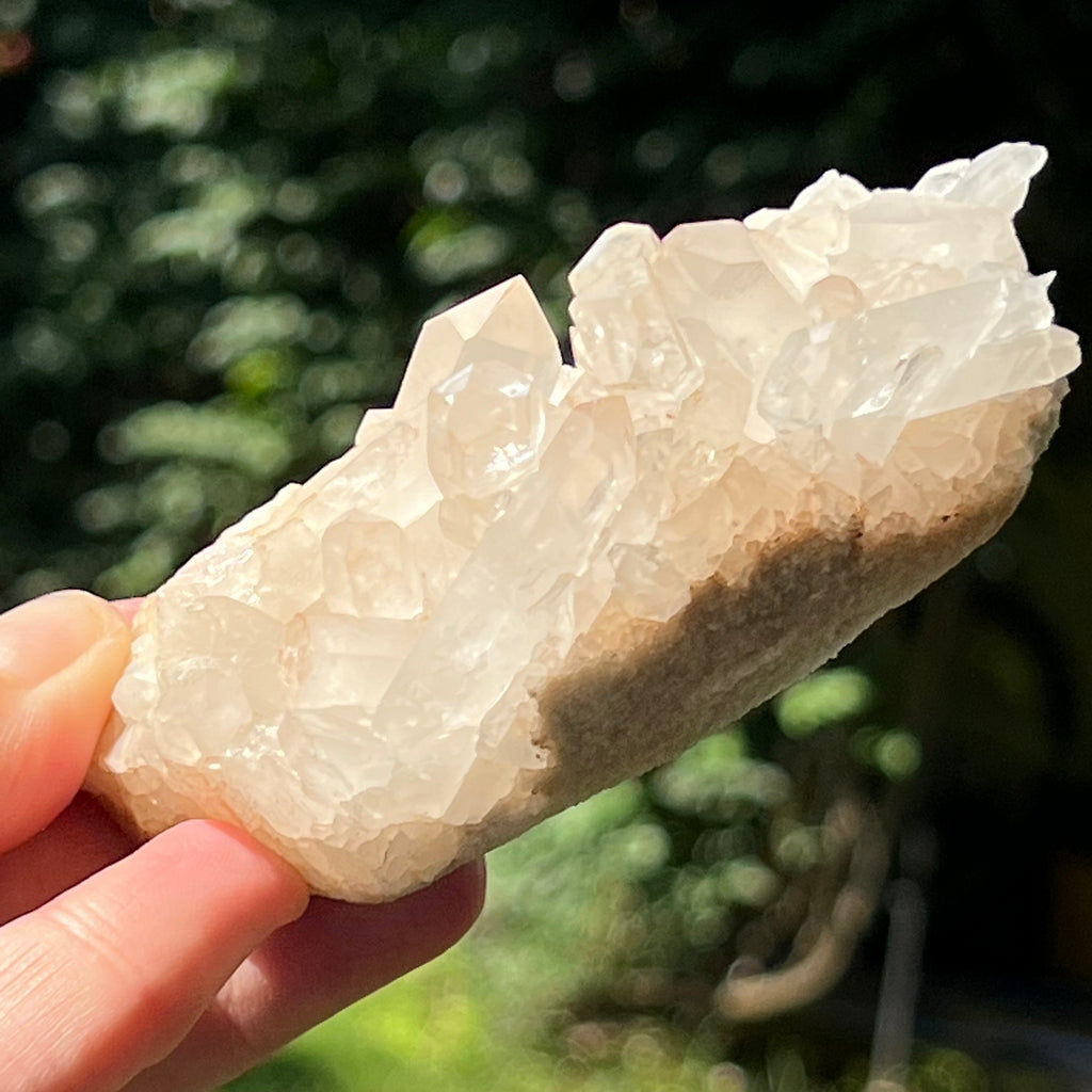 Cluster cuart Malagasy incolor m8, druzy.ro, cristale 4