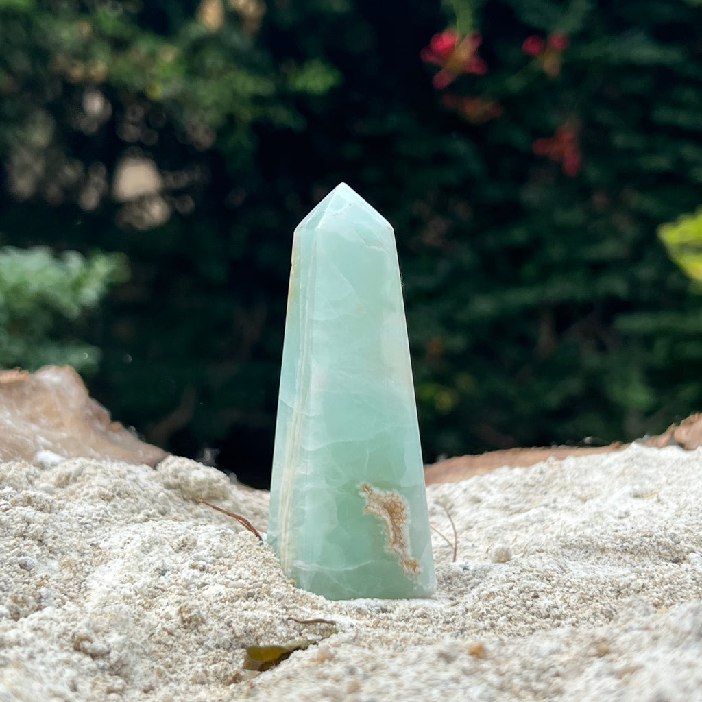 Turn/obelisc calcit albastru m4, druzy.ro, cristale 1