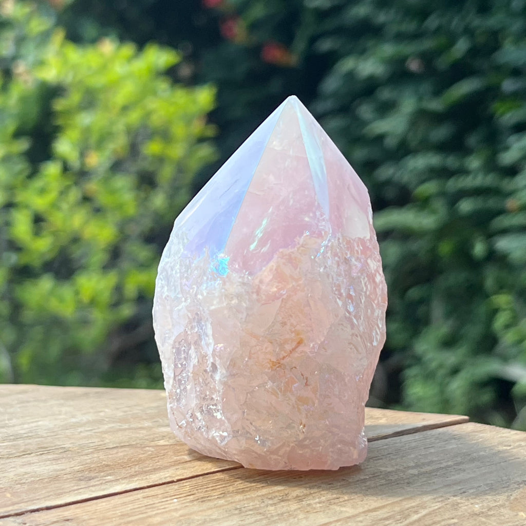 Generator varf cuart roz aura model 2, druzy.ro, cristale 4