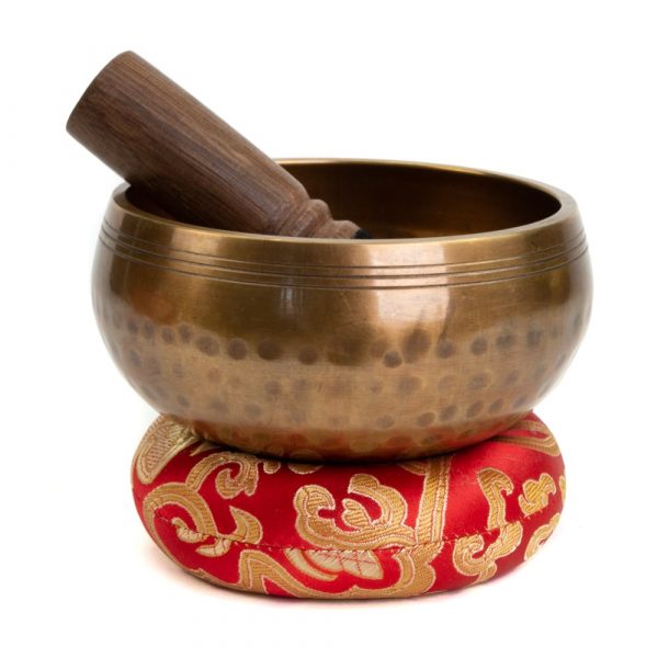 Bol tibetan muzical set cadou, bol auriu 13 cm, druzy.ro 1