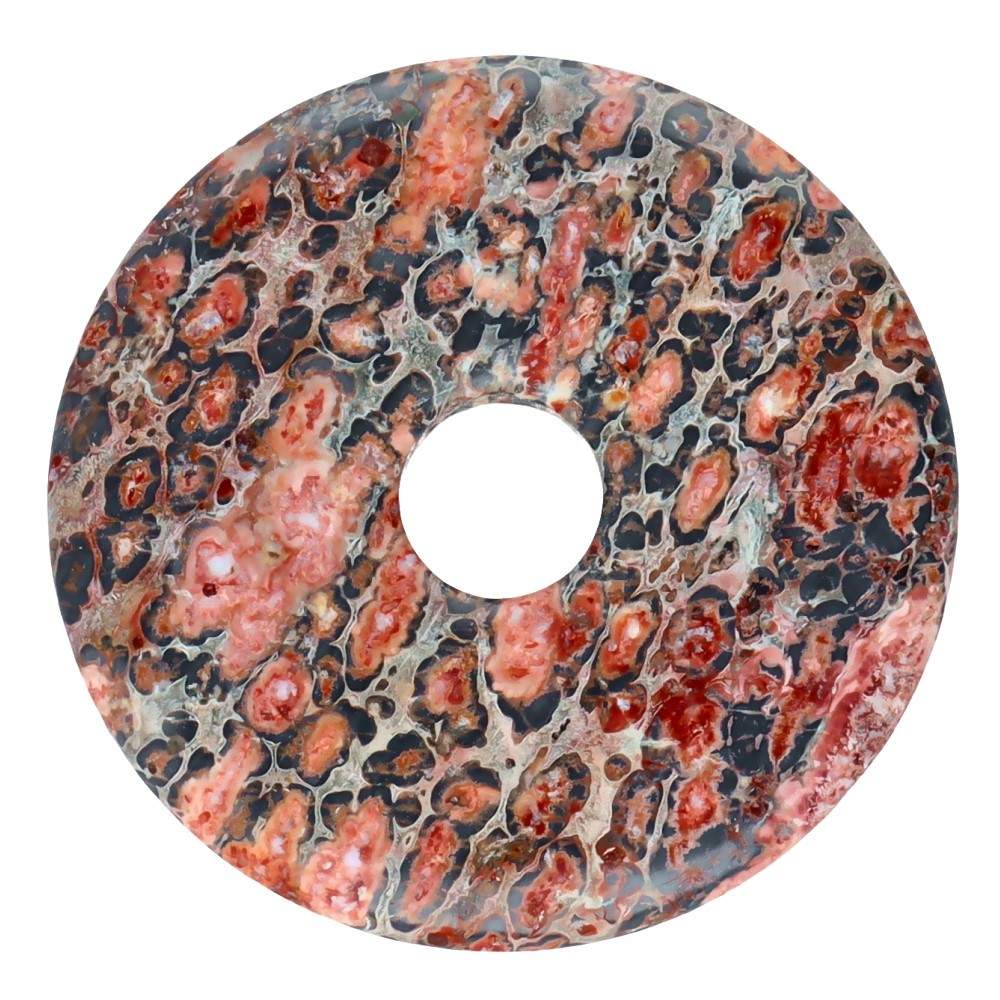 Pandantiv jasp leopard piatra pi donut L, pietre semipretioase - druzy.ro 1 