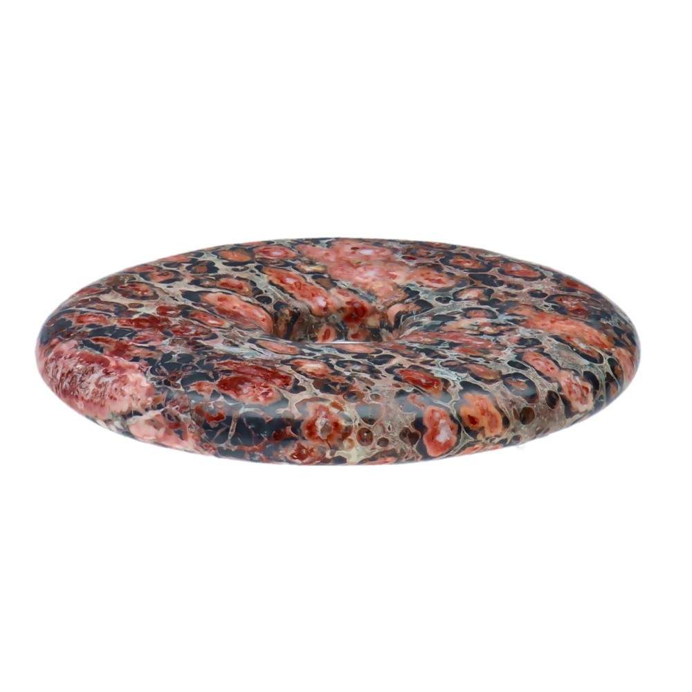 Pandantiv jasp leopard piatra pi donut L, pietre semipretioase - druzy.ro 2 