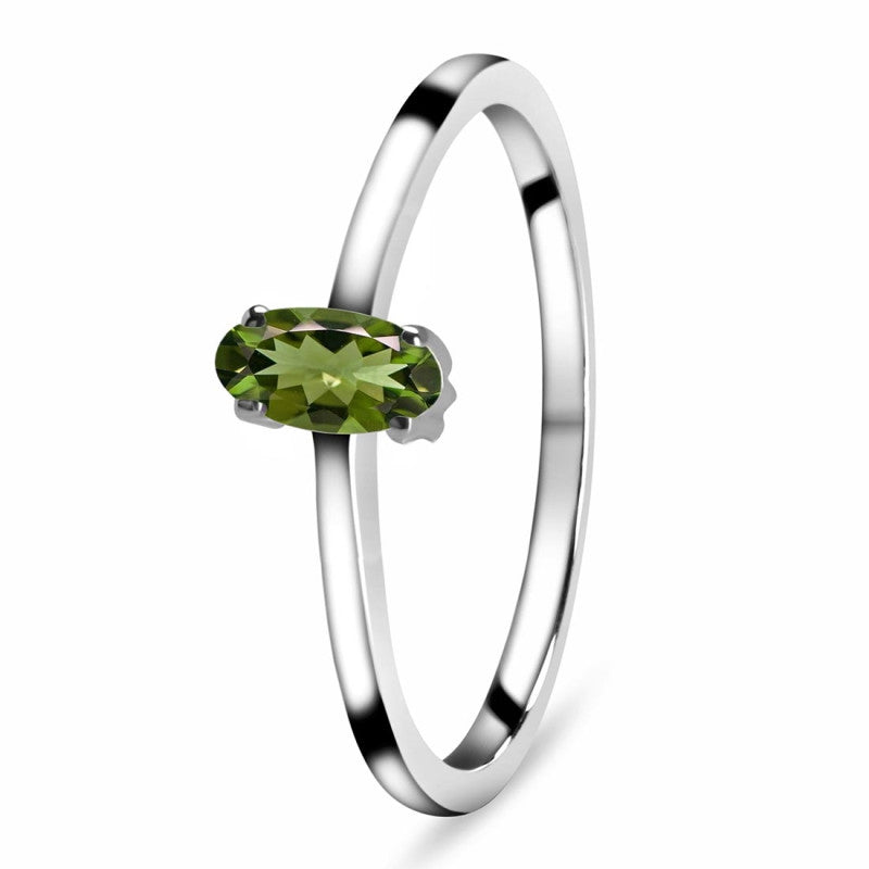 Inel moldavit din argint Oval 3x6 mm, pietre semipretioase - druzy.ro 2 