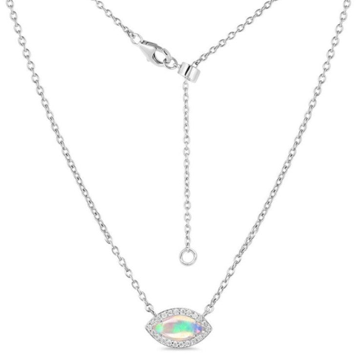 Colier opal din argint Marquise, druzy.ro, pietre semipretioase 1