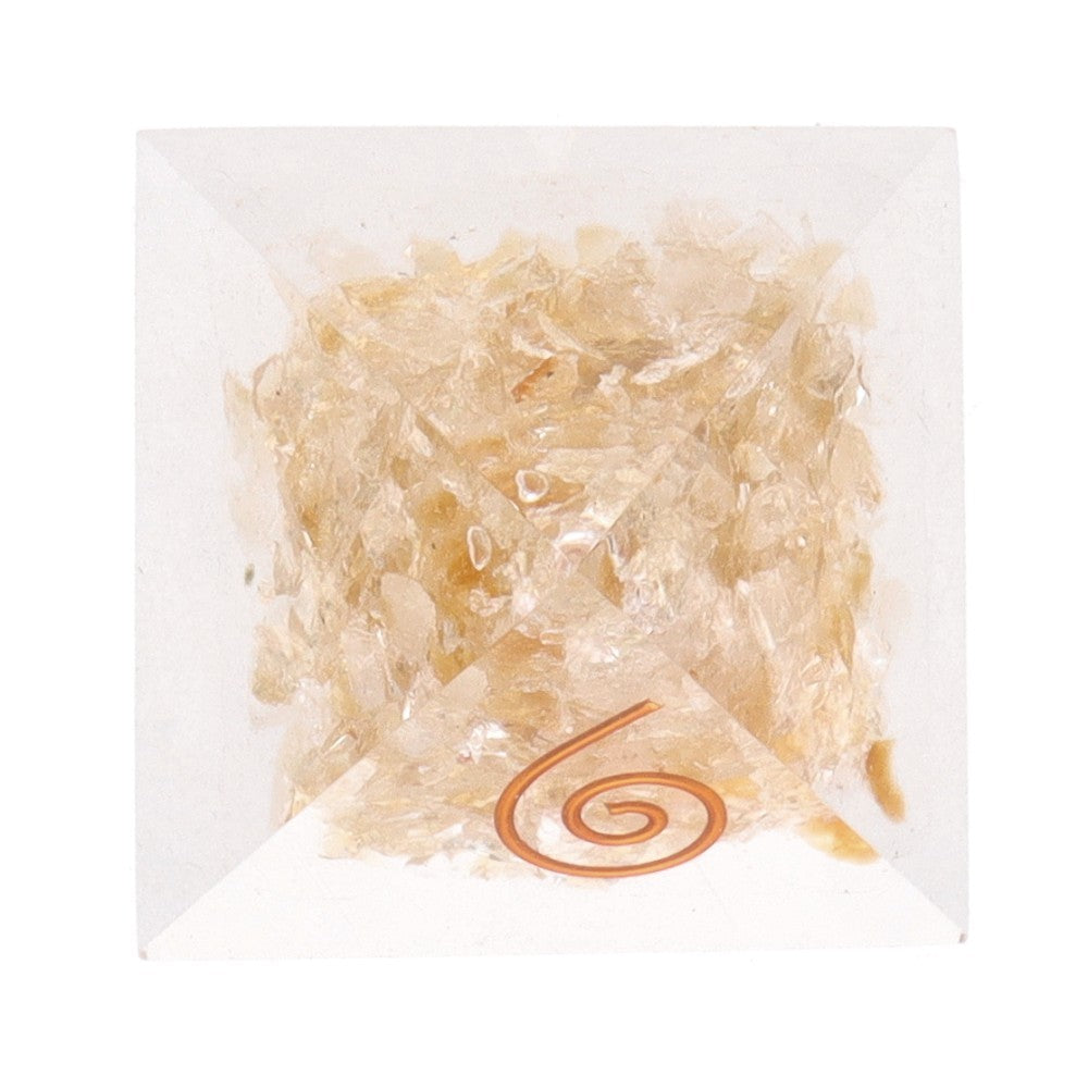 Piramida citrin in rasina 3 cm, pietre semipretioase - druzy.ro 3 