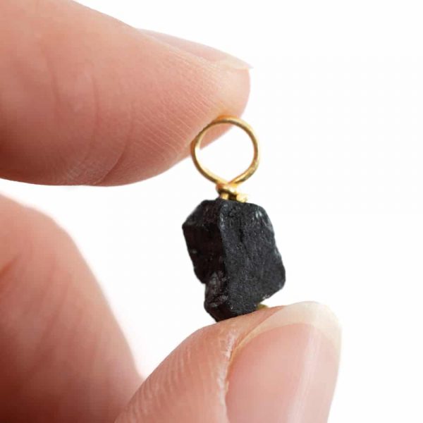 Pandantiv mini argint turmalina neagra ma mm, druzy.ro, cristale 2