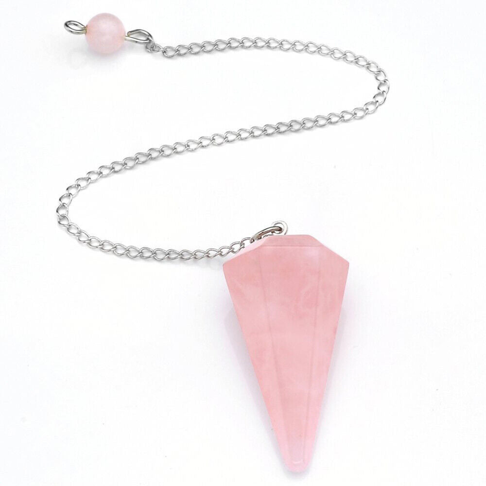 Pendul cuart roz cu bila cuart, druzy.ro, cristale 3