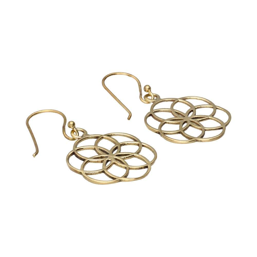 Cercei bronz model 10, pietre semipretioase - druzy.ro 2 
