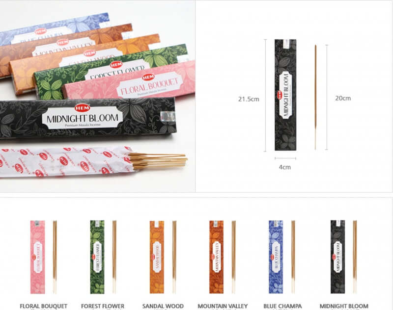 Betisoare parfumate Hem - Premium Incense - Mountain Valley, druzy.ro 3