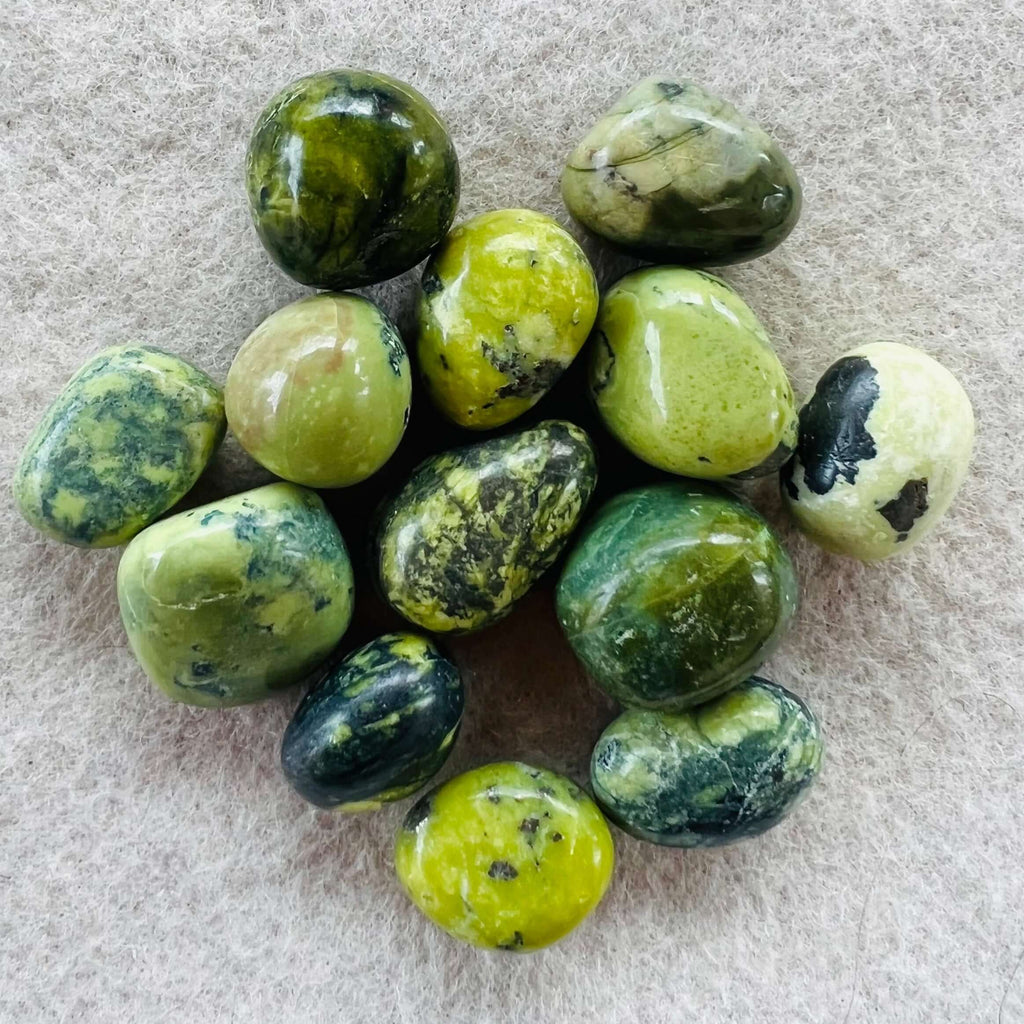 Serpentin piatra rulata mini, druzy.ro, cristale 4
