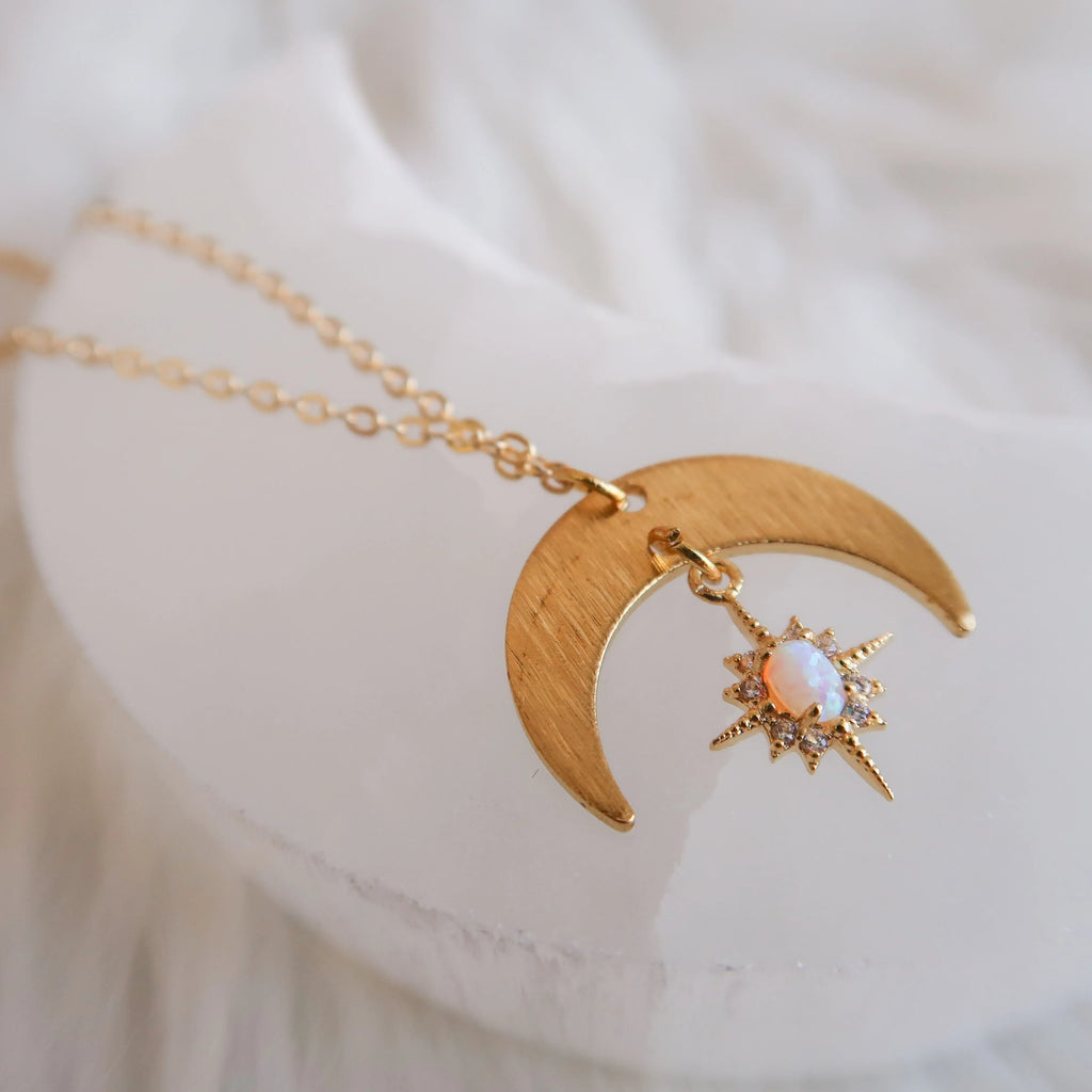 Colier Work in Progress (placat cu aur), druzy.ro, cristale 1
