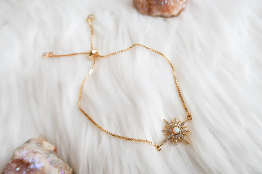 Bratara Tangled in my Soul  (placata cu aur), pietre semipretioase, DRUZY.RO 2