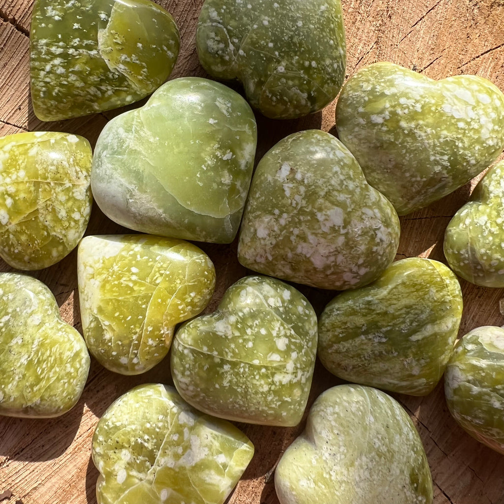 Inima serpentin galben, druzy.ro, cristale 3