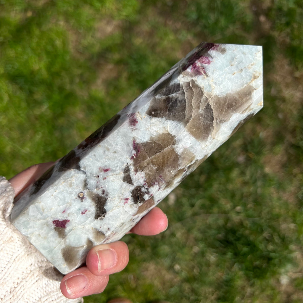 Turn rubelit/ turmalina roz m2, druzy.ro, cristale 8