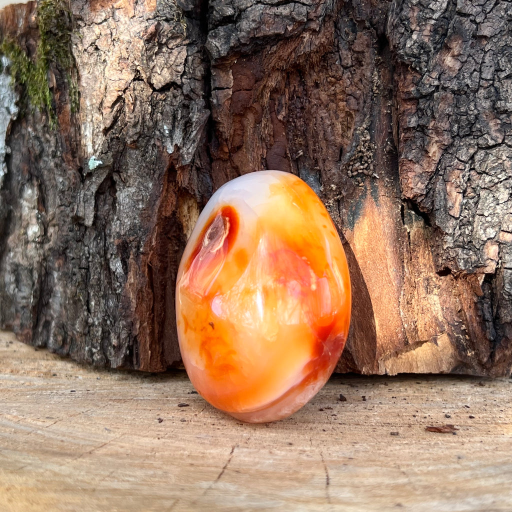 Palmstone carneol m17, druzy.ro, cristale 1