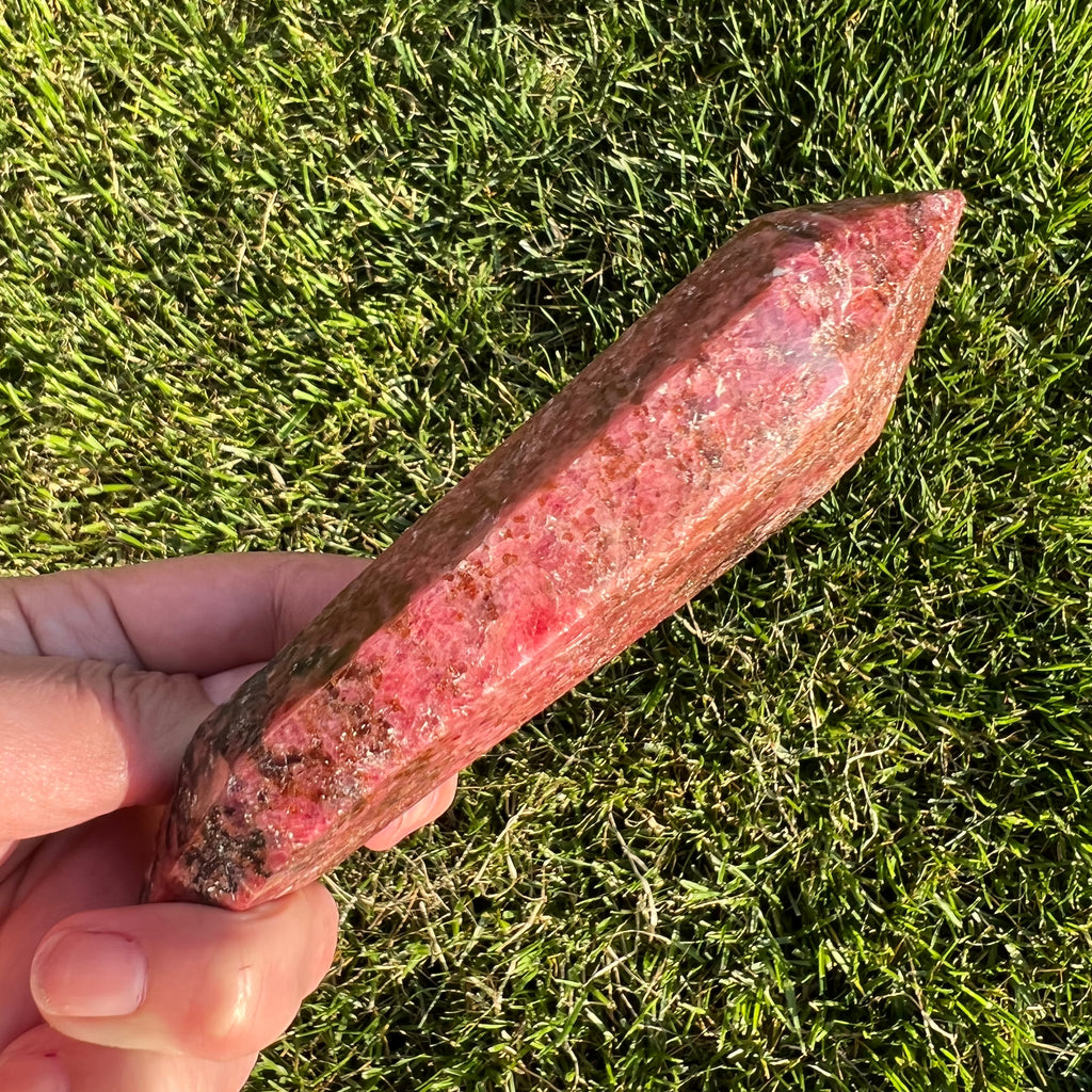 Rodonit dublu varf m3, druzy.ro, cristale 3