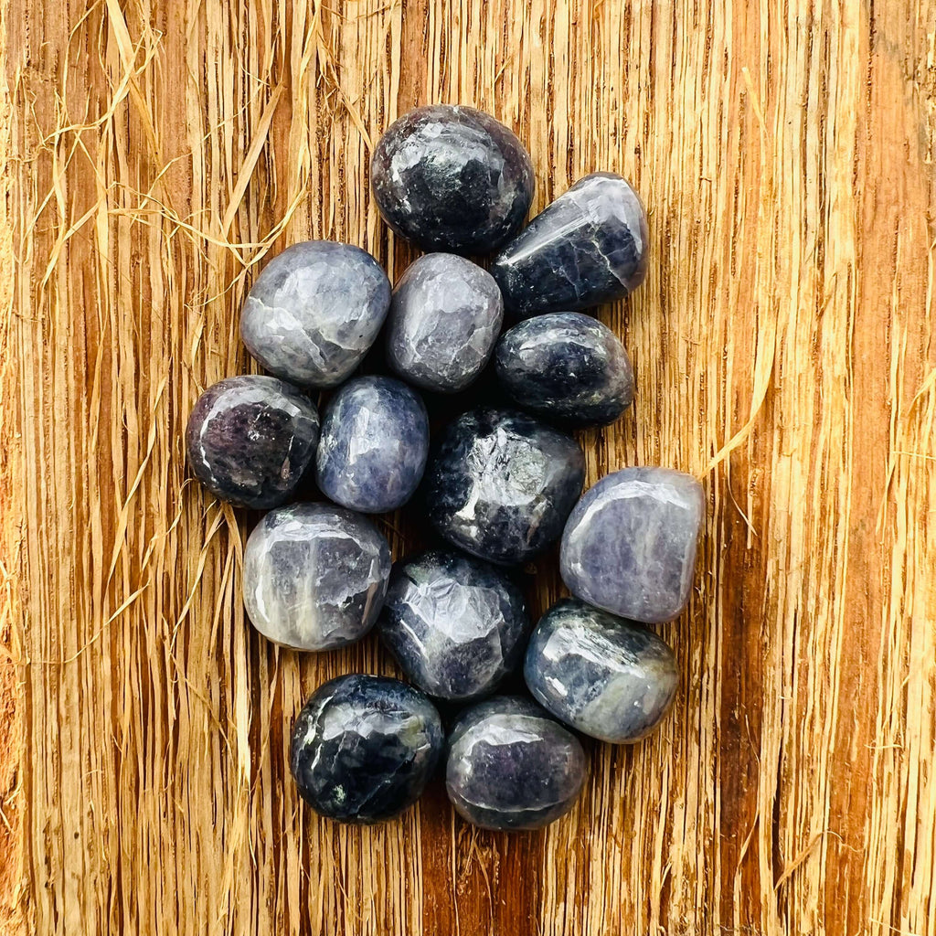 Iolit piatra rulata mini, druzy.ro, cristale 5
