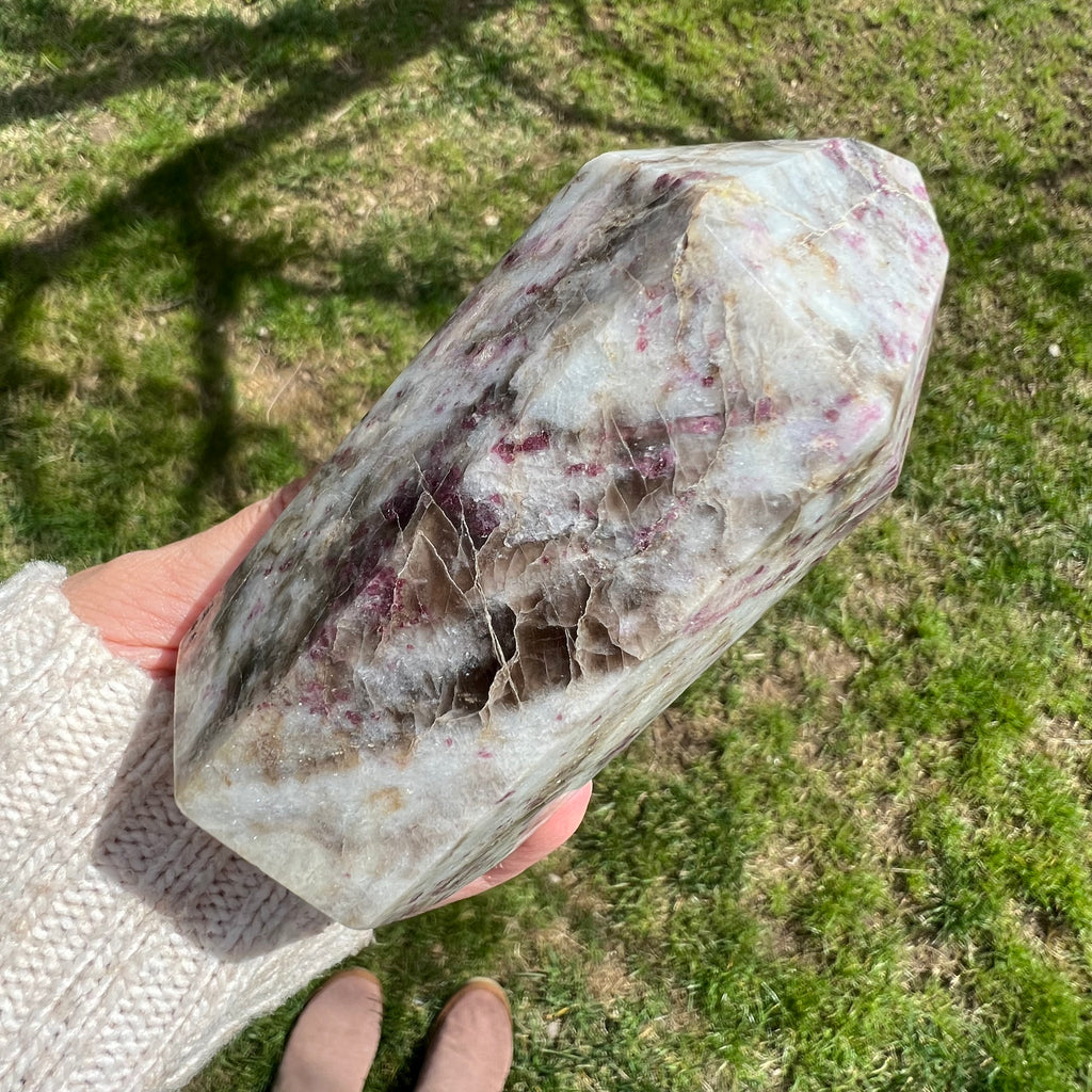 Turn rubelit/ turmalina roz m1, druzy.ro, cristale 5