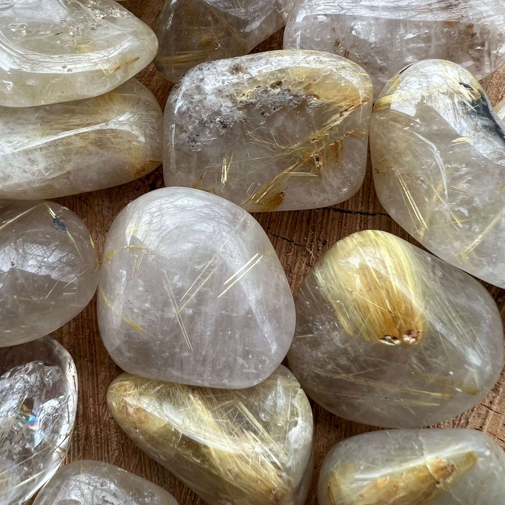 Cuart rutilat piatra rulata mini, druzy.ro, cristale 2