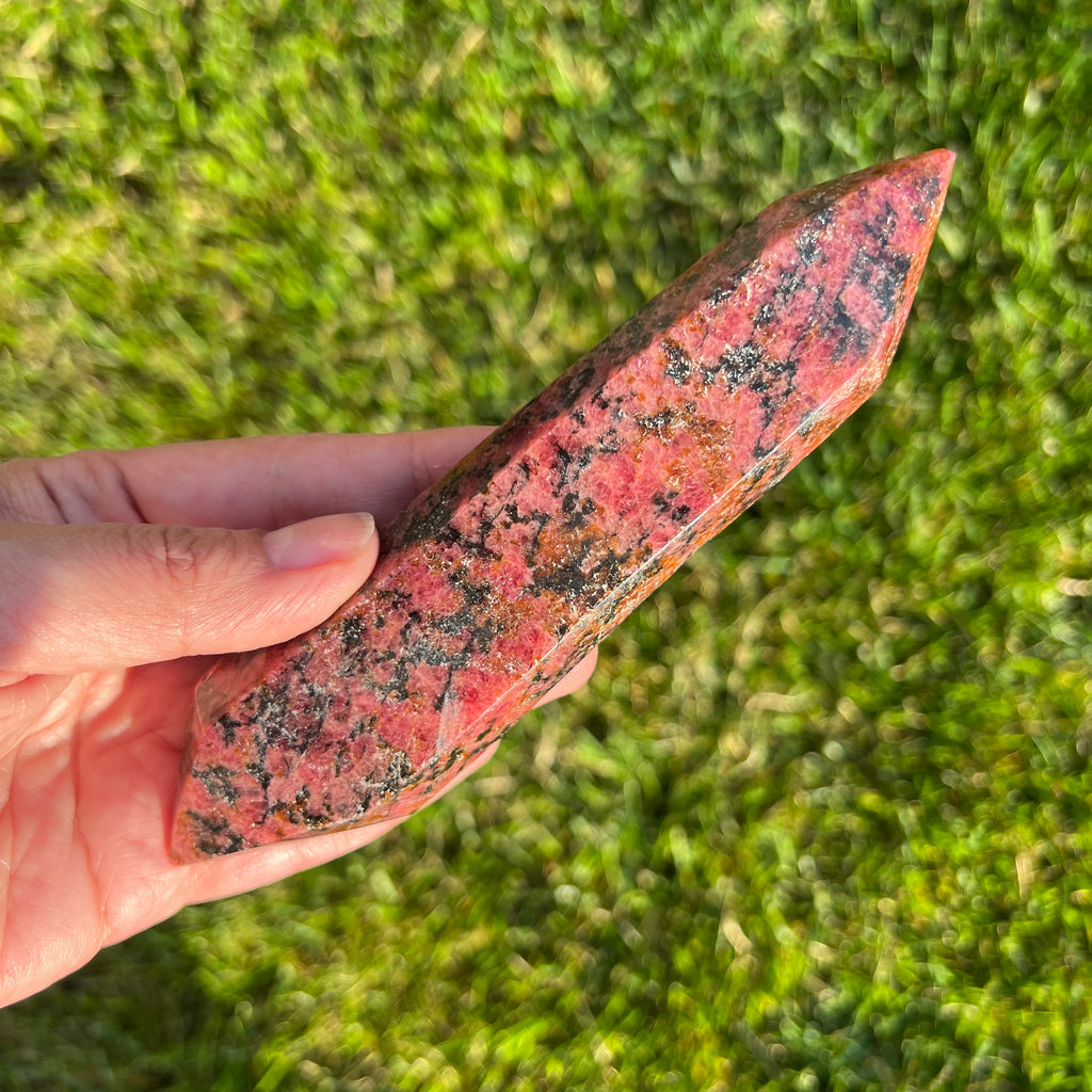 Rodonit dublu varf m4, druzy.ro, cristale 2