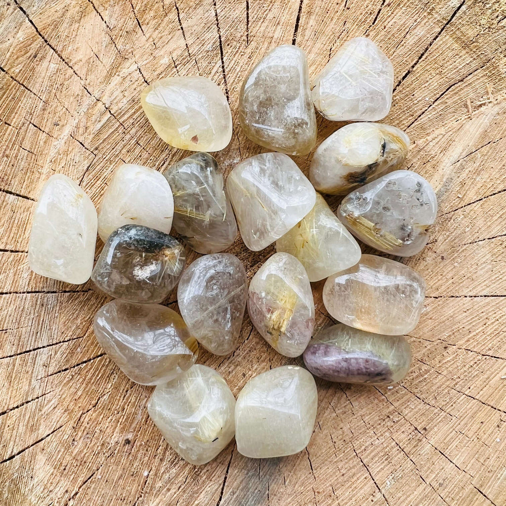 Cuart rutilat piatra rulata mini, druzy.ro, cristale 4