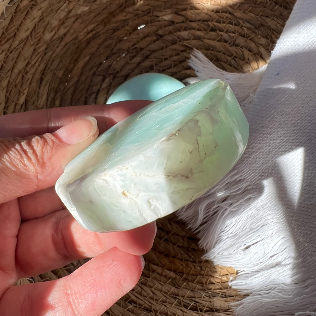 Disc calcit albastru, druzy.ro, cristale 4