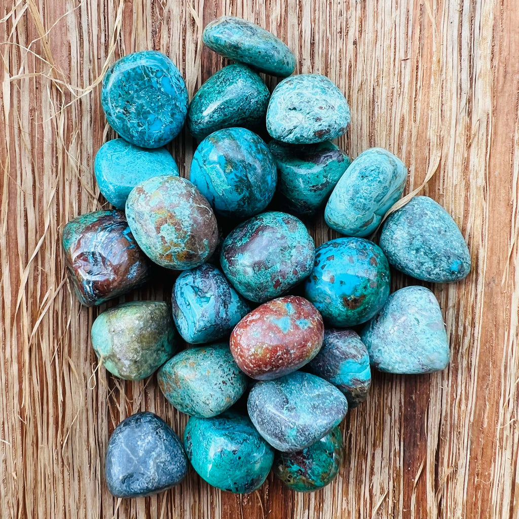 Malachit Azurit piatra rulata mini, druzy.ro, cristale 2