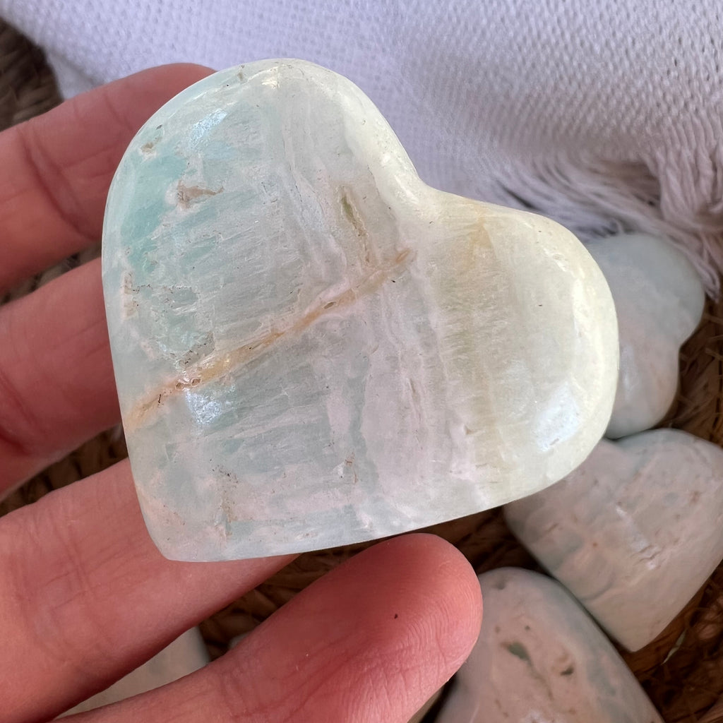 Inima calcit albastru m1, druzy.ro, cristale 2