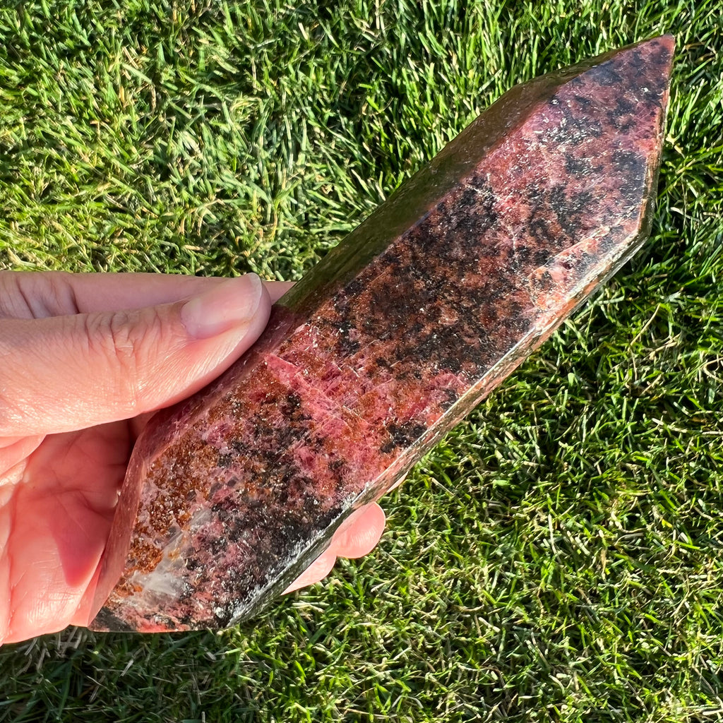 Rodonit dublu varf m2, druzy.ro, cristale 2