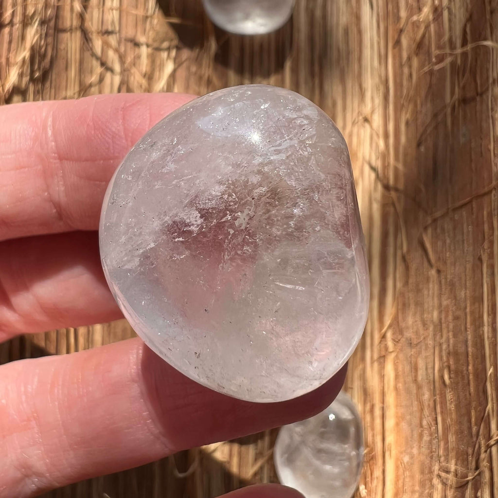 Cuart zapada/ cristal de stanca piatra rulata mini, druzy.ro, cristale 5